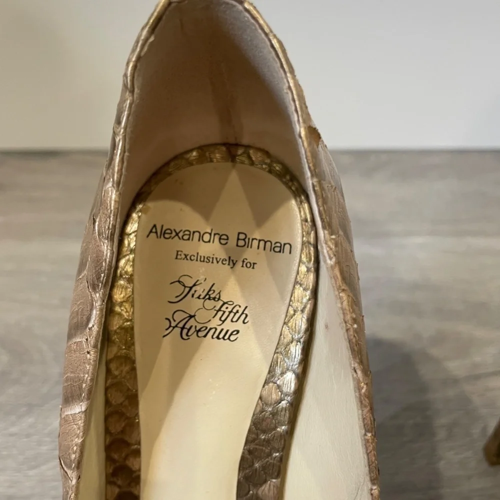 Alexandre Birman Saks Fifth Avenue Tan Pumps